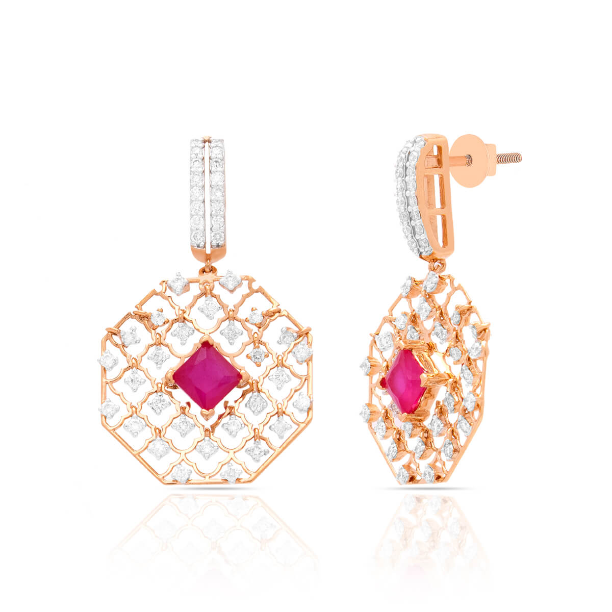 Diamond Earring with Free Gold Coin