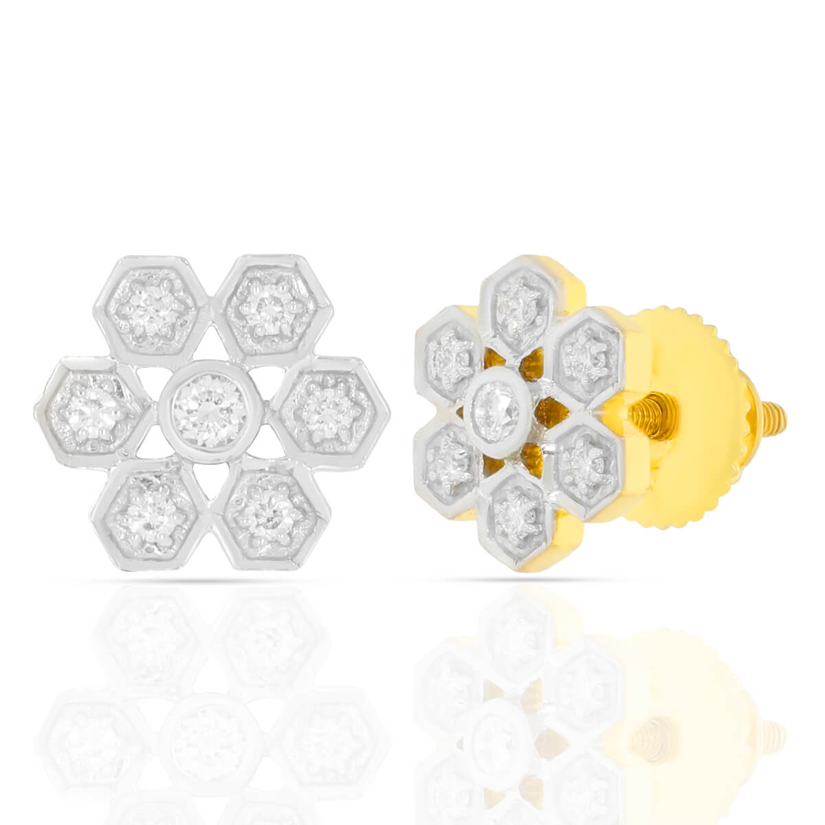 Diamond Earring with Free Gold Coin