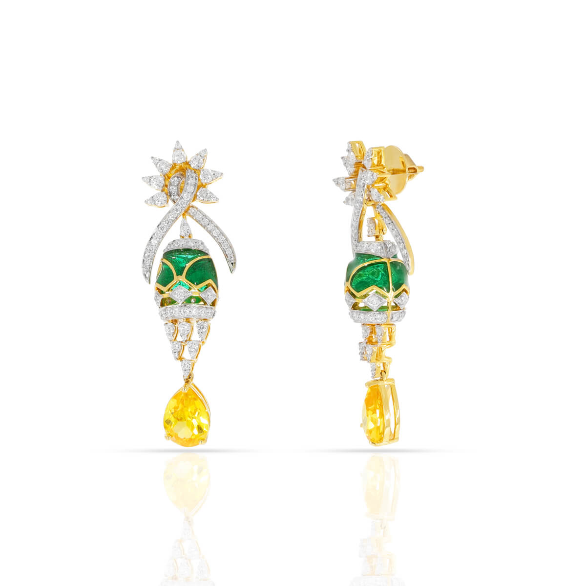 Diamond Earring with Free Gold Coin