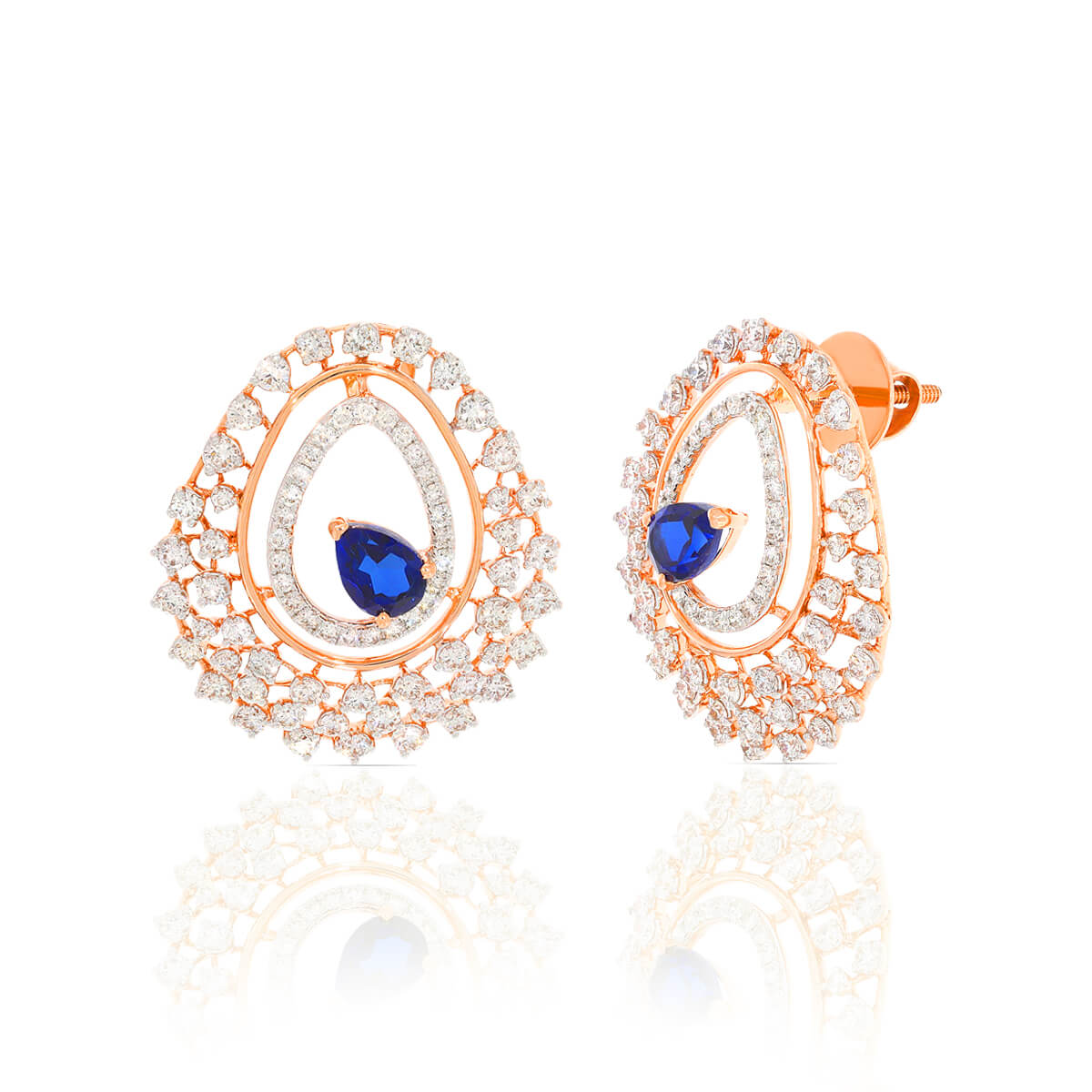 Luminous Clusters Emitting Sparkle Earring