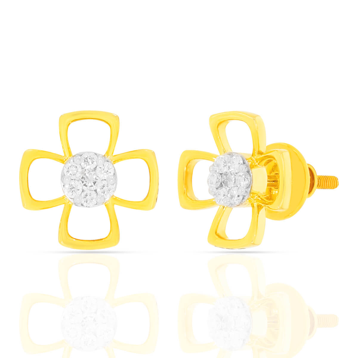 Diamond Earring with Free Gold Coin