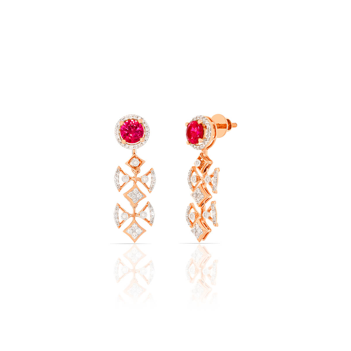 Blush Brilliance Diamond Earring with Free Gold Coin