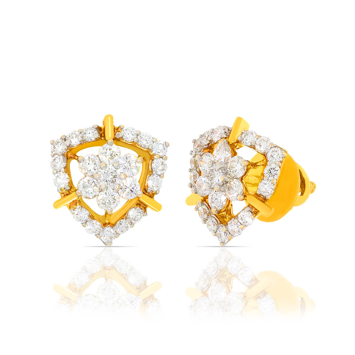 Diamond Earring with Free Gold Coin