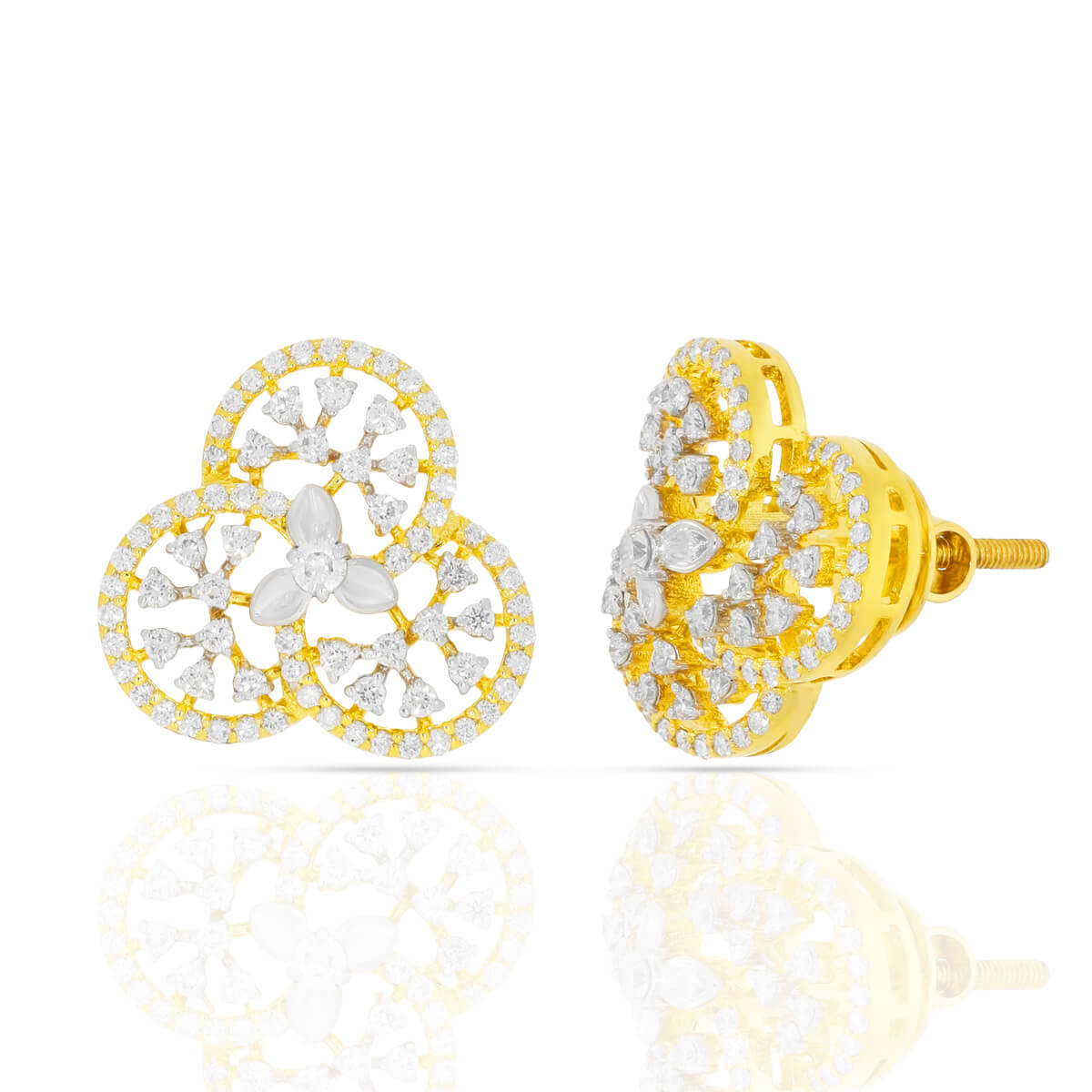 Diamond Earring with Free Gold Coin