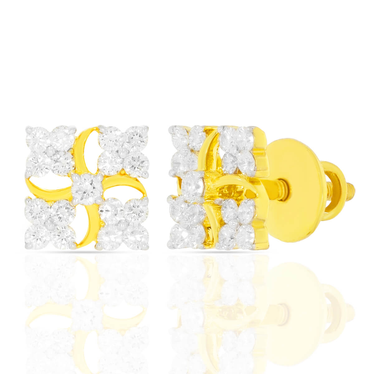 Diamond Earring with Free Gold Coin