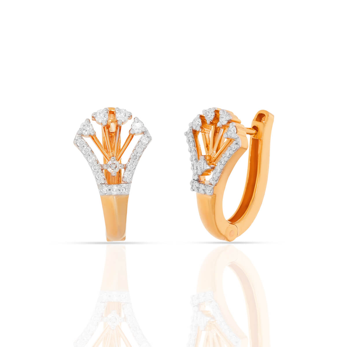 Celestial Rose 18kt Rose Gold Diamond Earrings