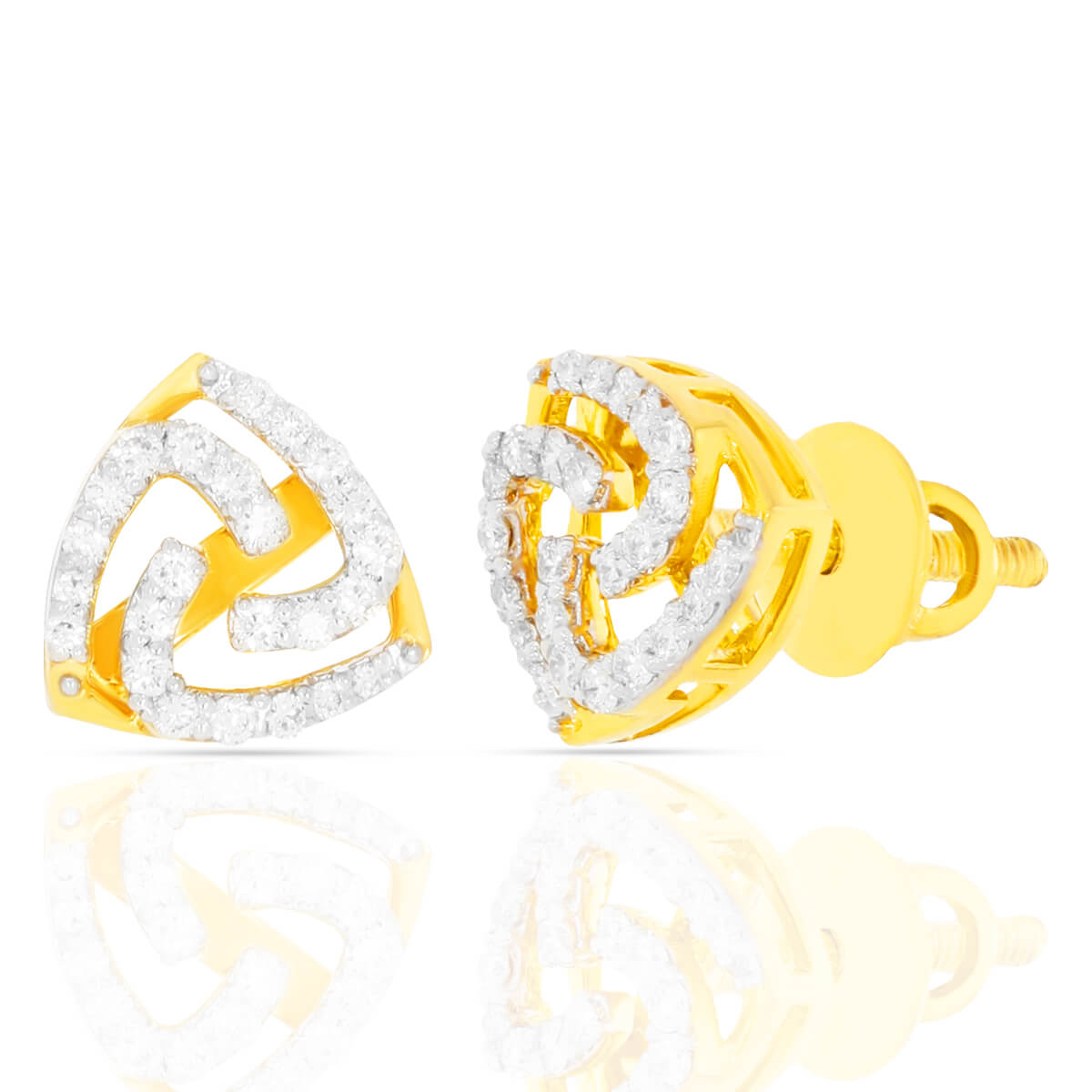 Diamond Earring with Free Gold Coin