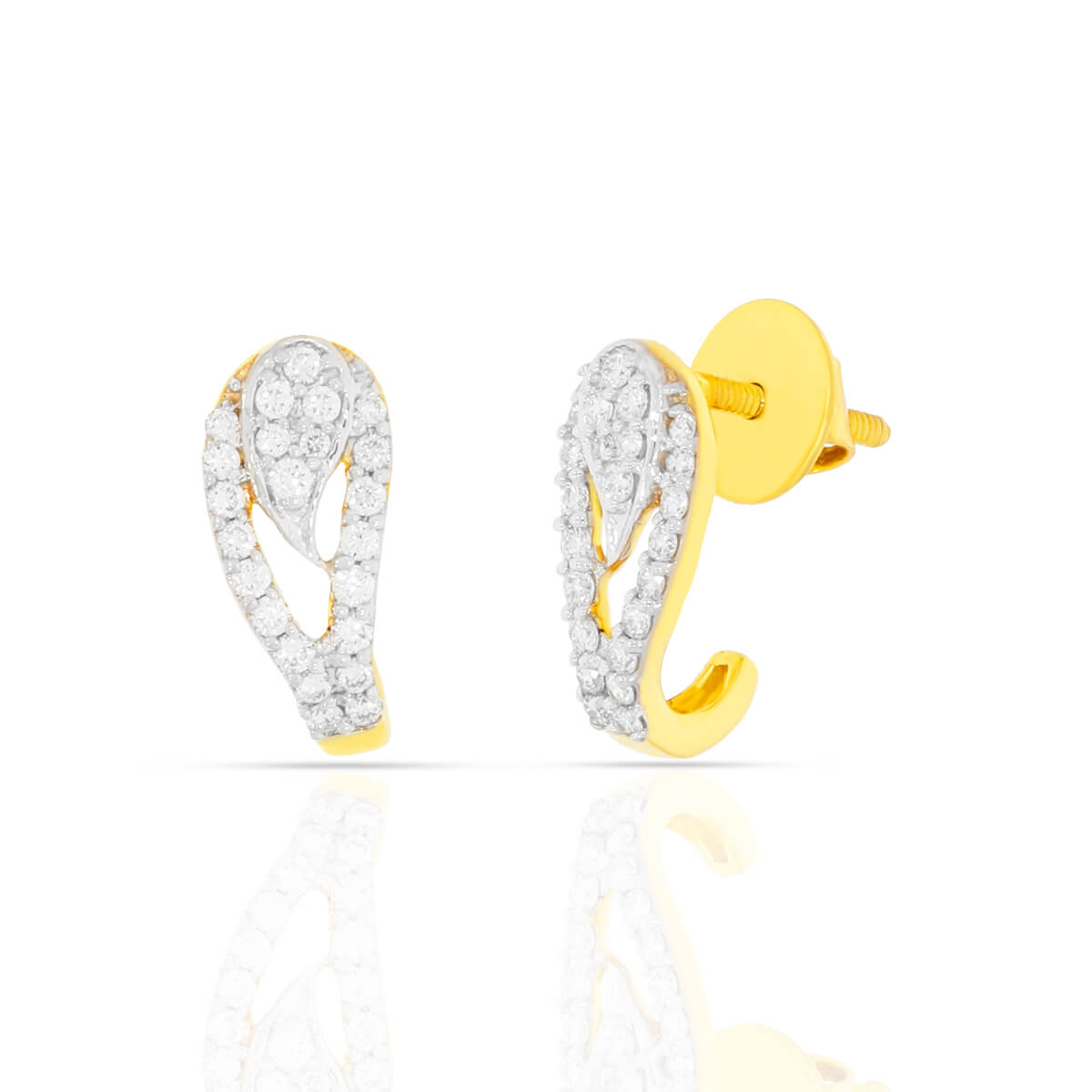 Sophisticated Glam Gold Diamond Hoop Earrings with Free Gold Coin