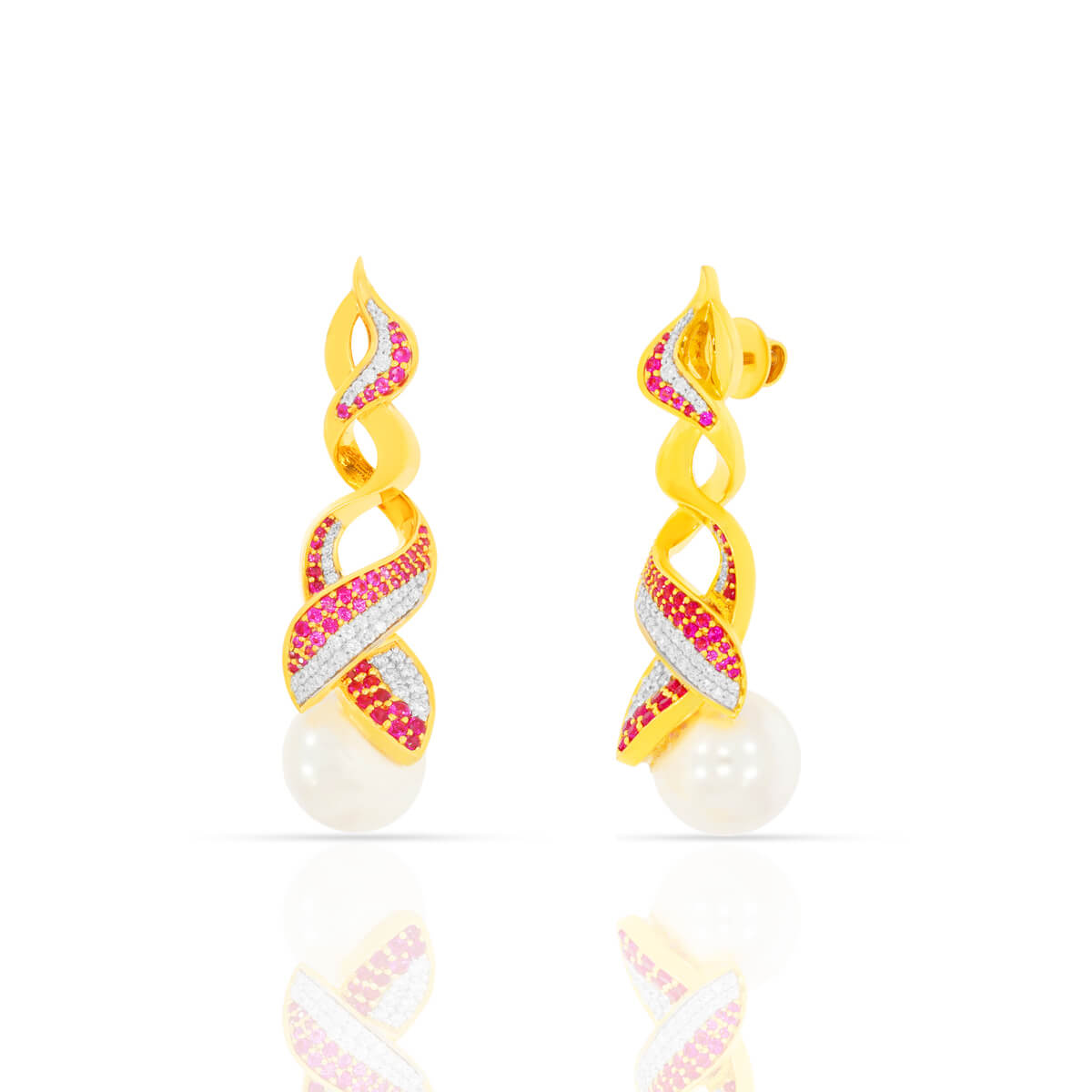 Diamond Earring with Free Gold Coin