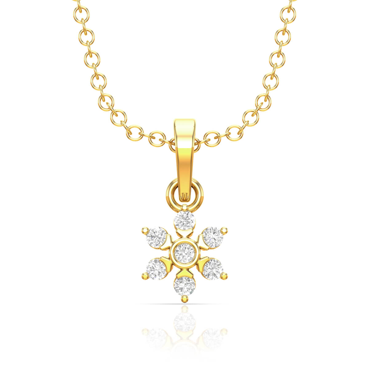 Diamond Pendant with Free Gold Coin