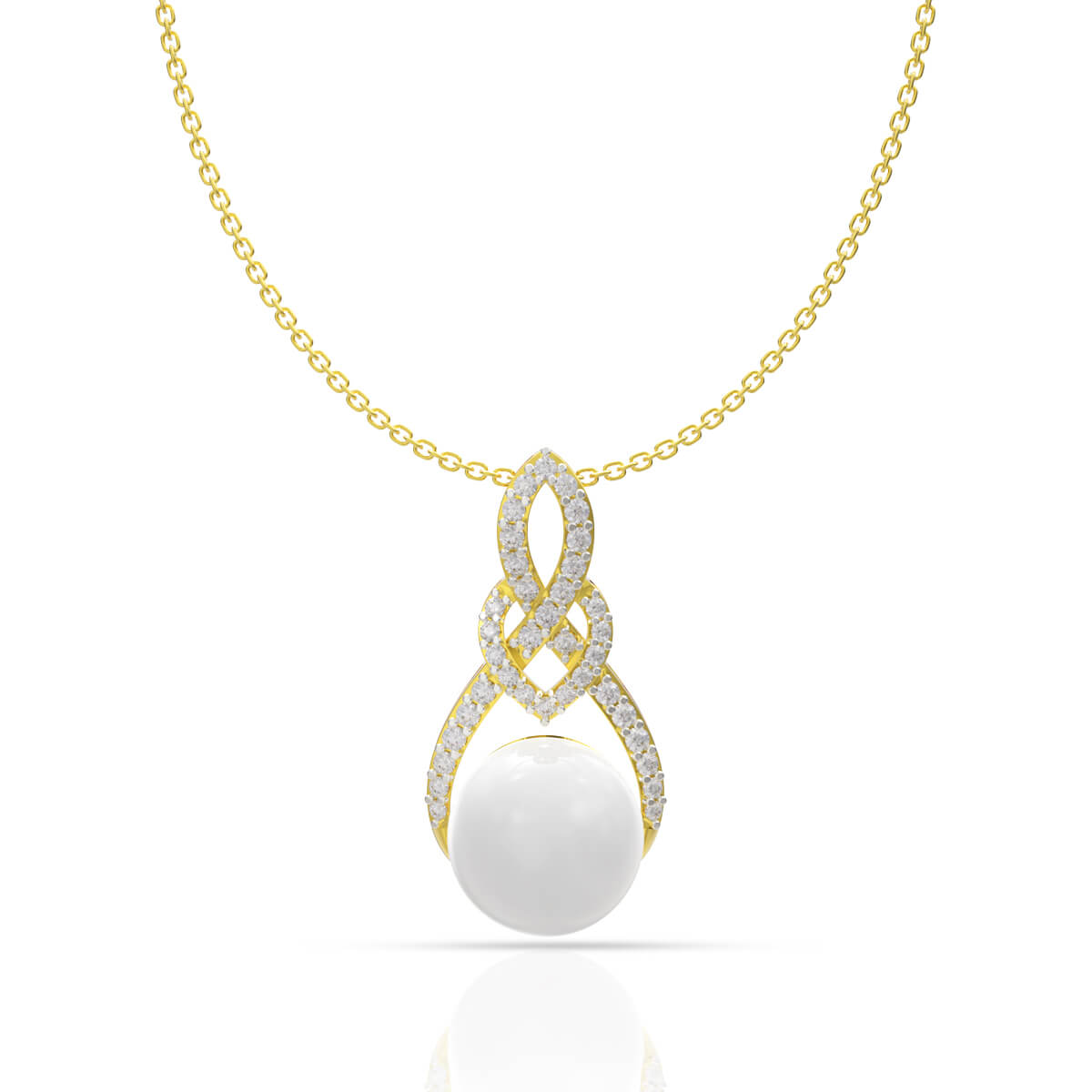 Regal Pearl & Diamond Radiance Pendant