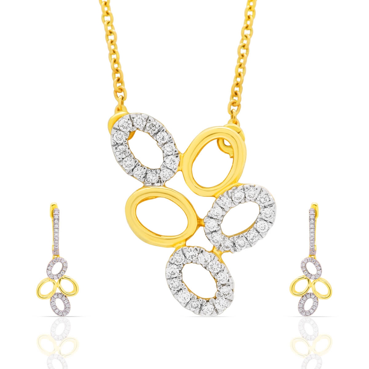 Diamond Dreamscape Beautiful Pendant Set with Free Gold Coin