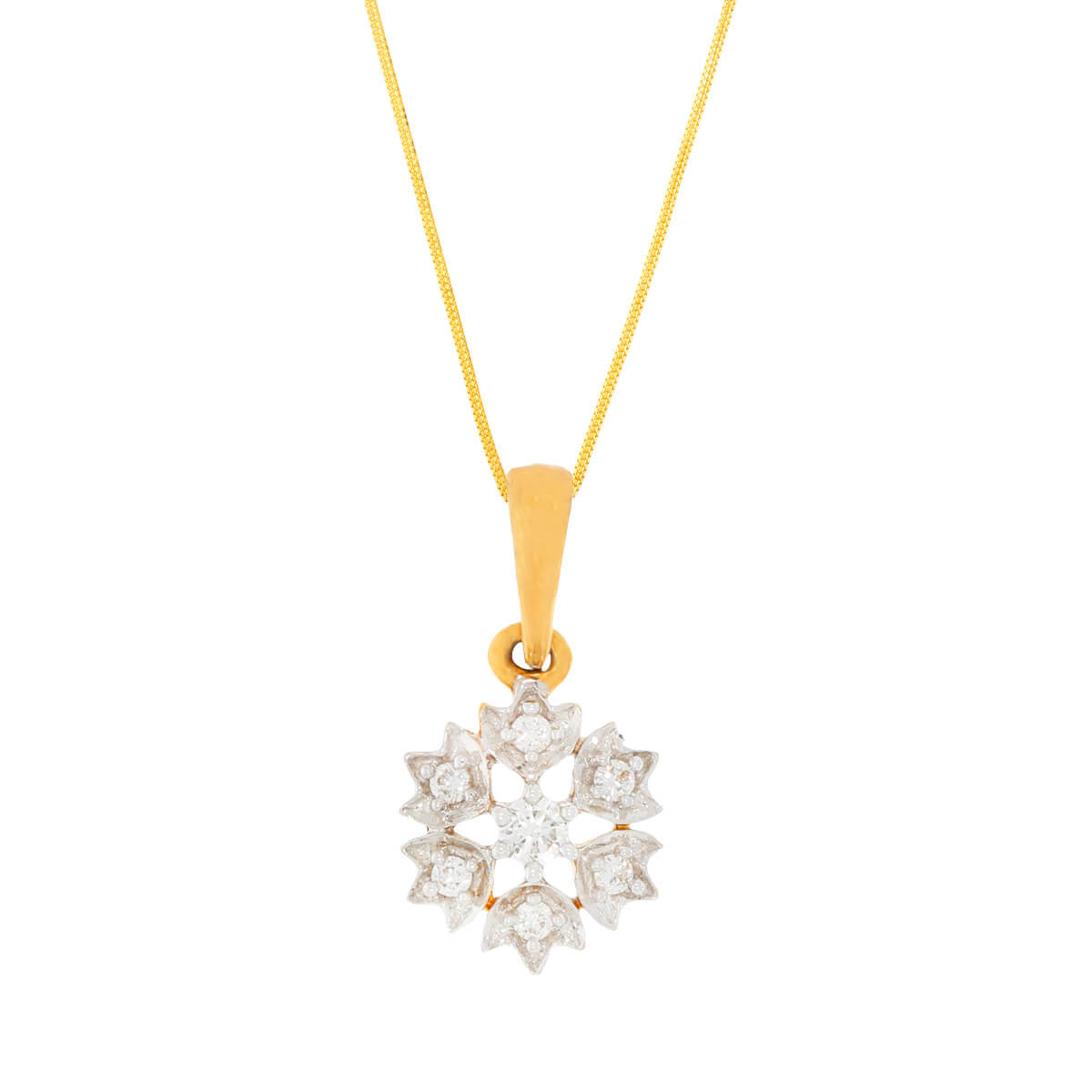 Nakshatra Diamond Pendant with Free Gold Coin