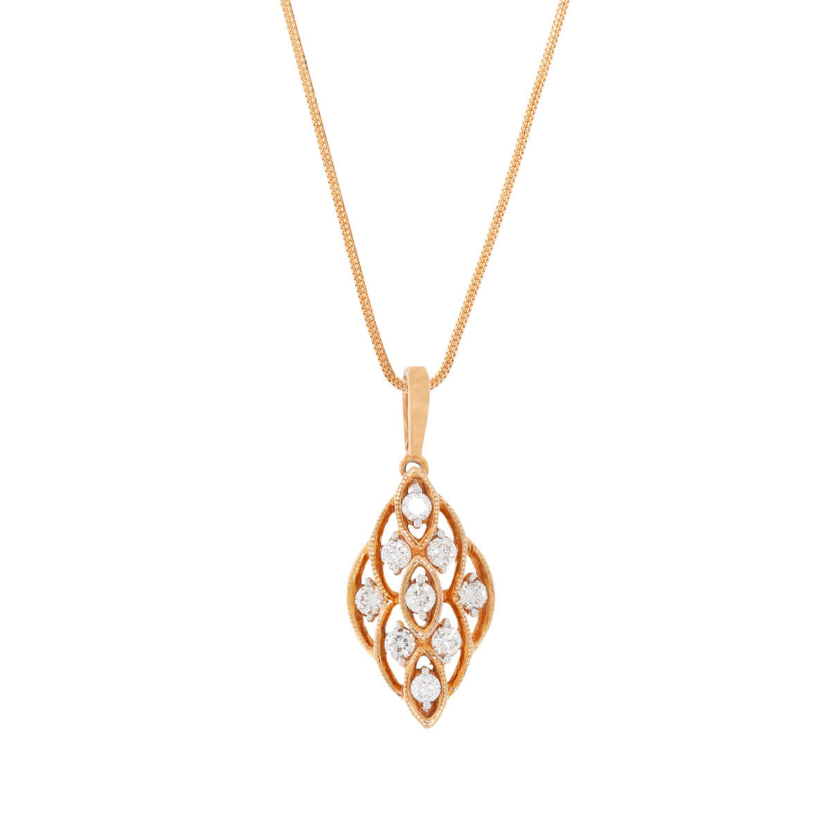 Badam Diamond Pendant