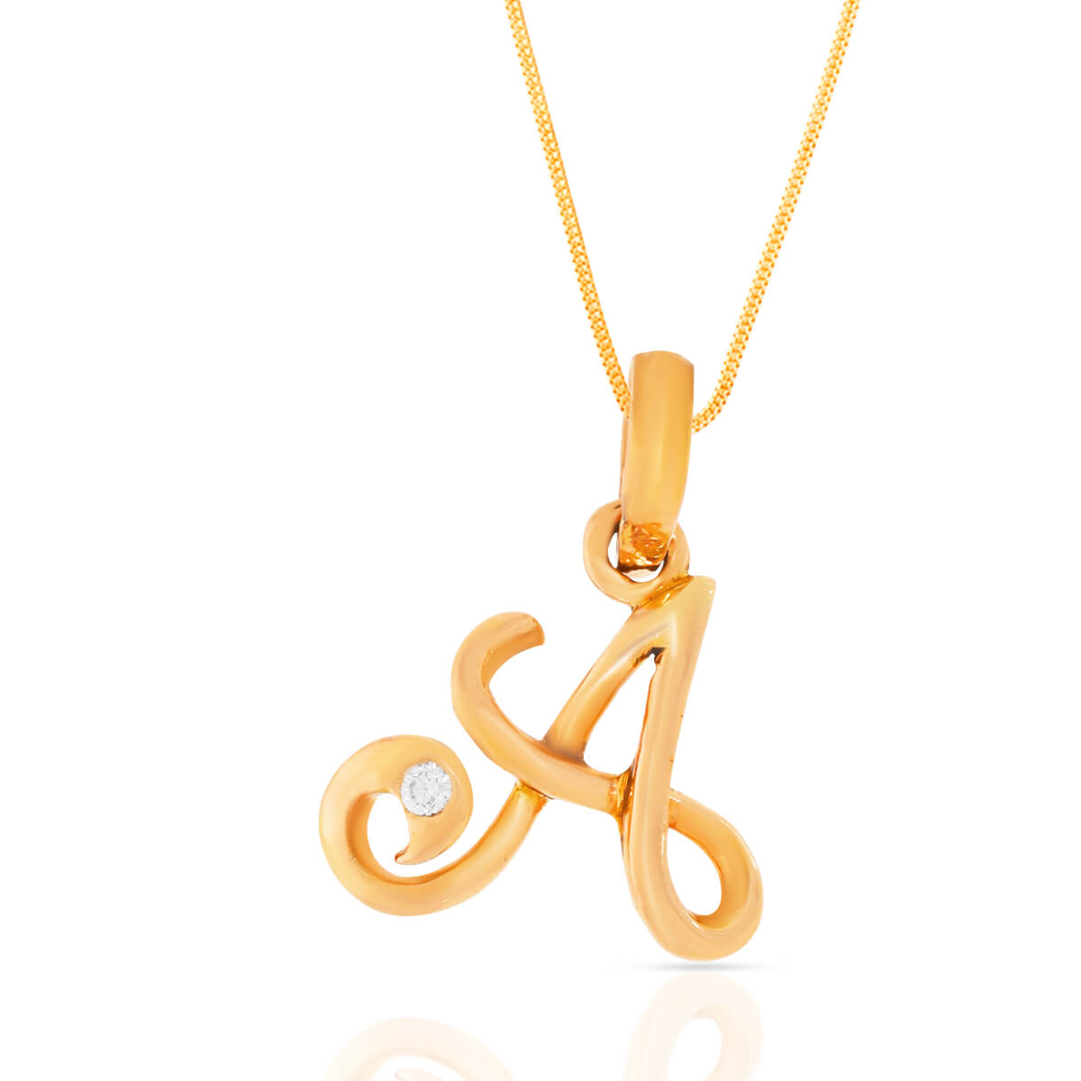 Letter of Love Diamond A Pendant