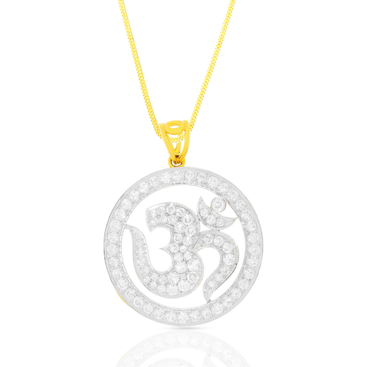 Sacred CircleThe Om Round Diamond Pendant