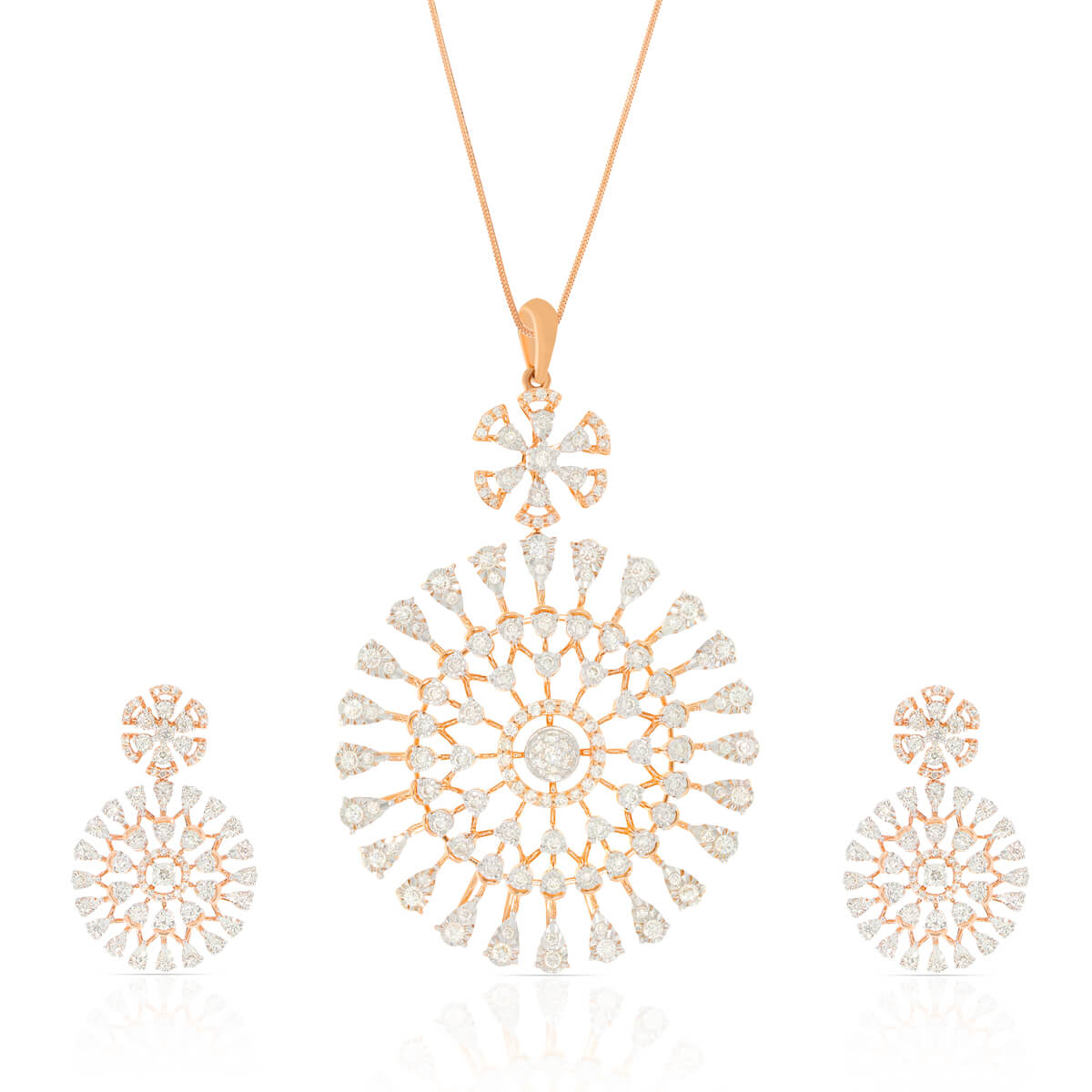 Diamond Pendant Set with Free Gold Coin