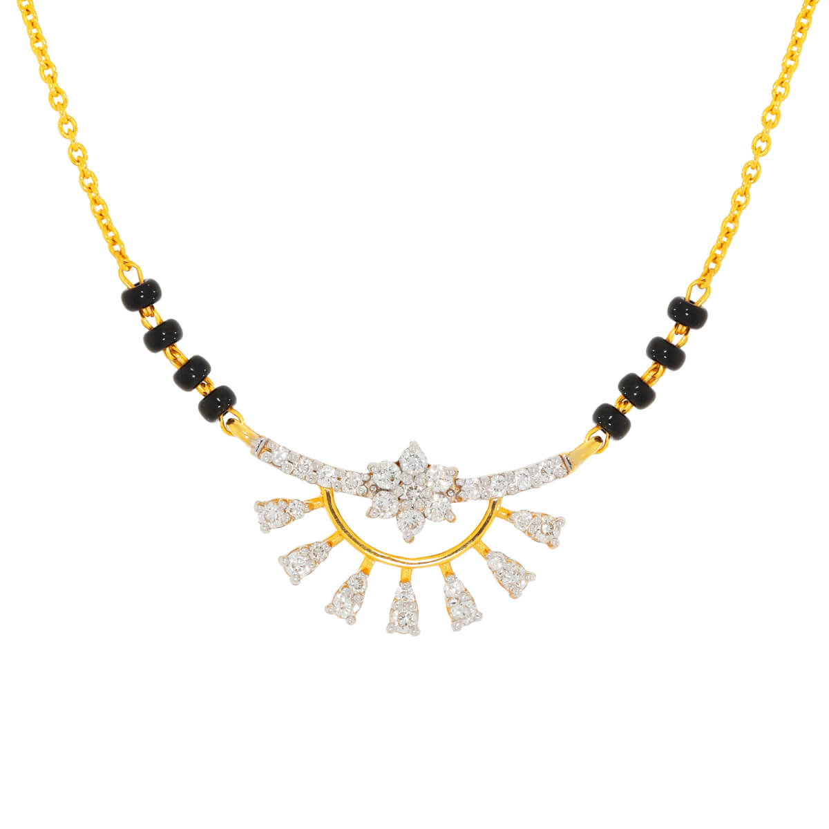 Aminaya Diamond Mangalsutra with Free Gold Coin