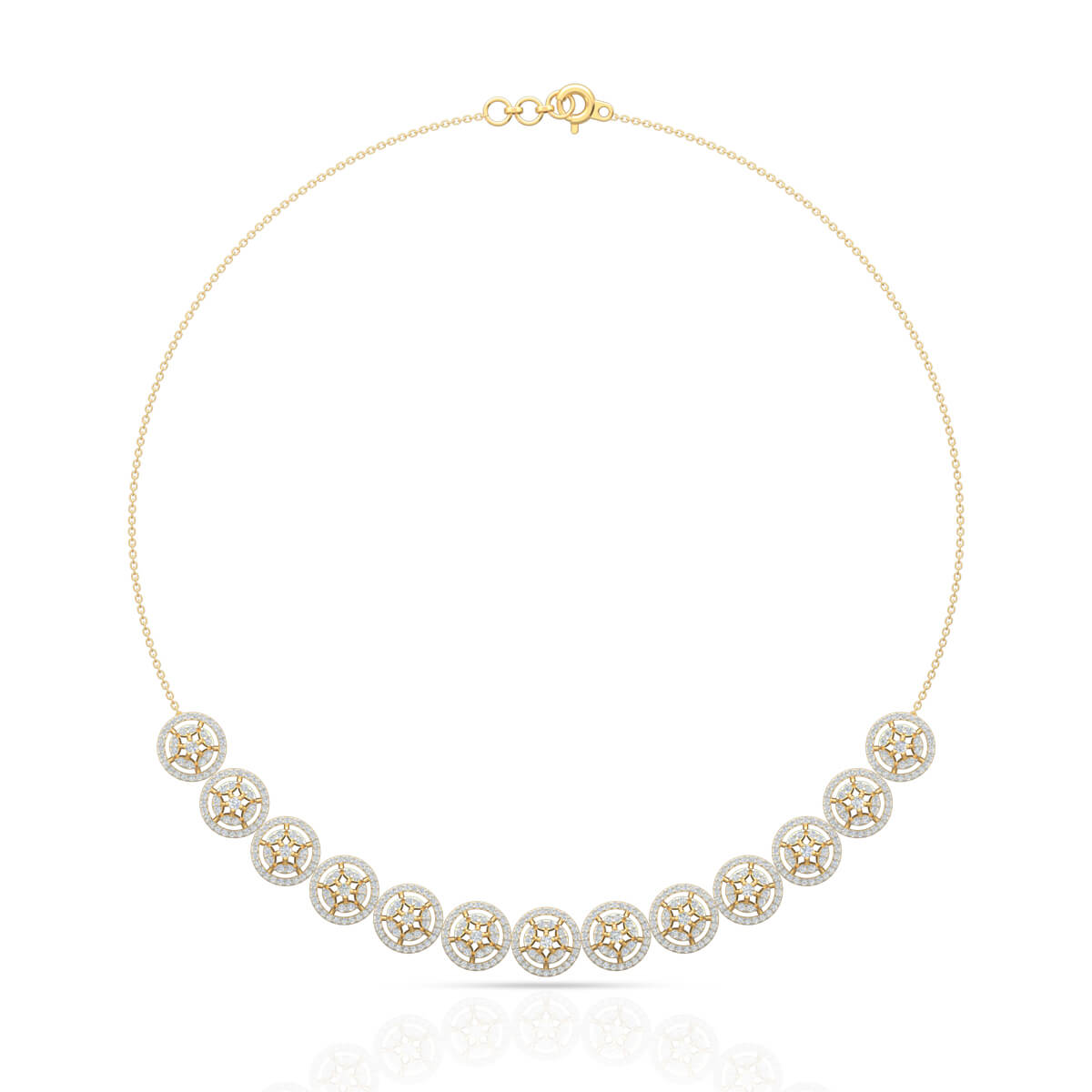 Diamond Necklace with Free Gold Coin