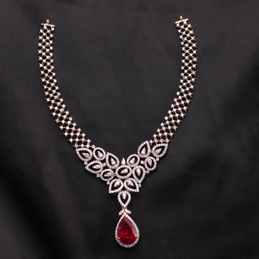 Tantalizing Diamond Necklace with Free Gold Coin