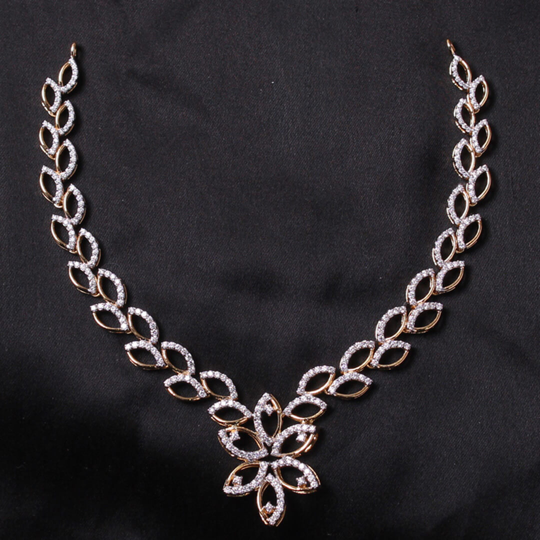 Emery Ornate Diamond Necklace with Free Gold Coin