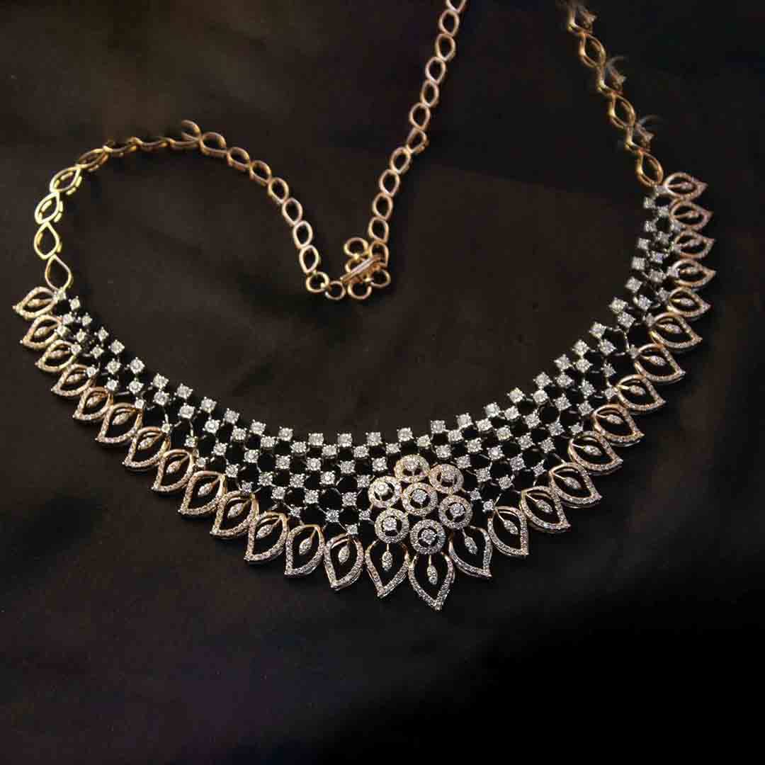 Kashmira Crystal Diamond Necklace