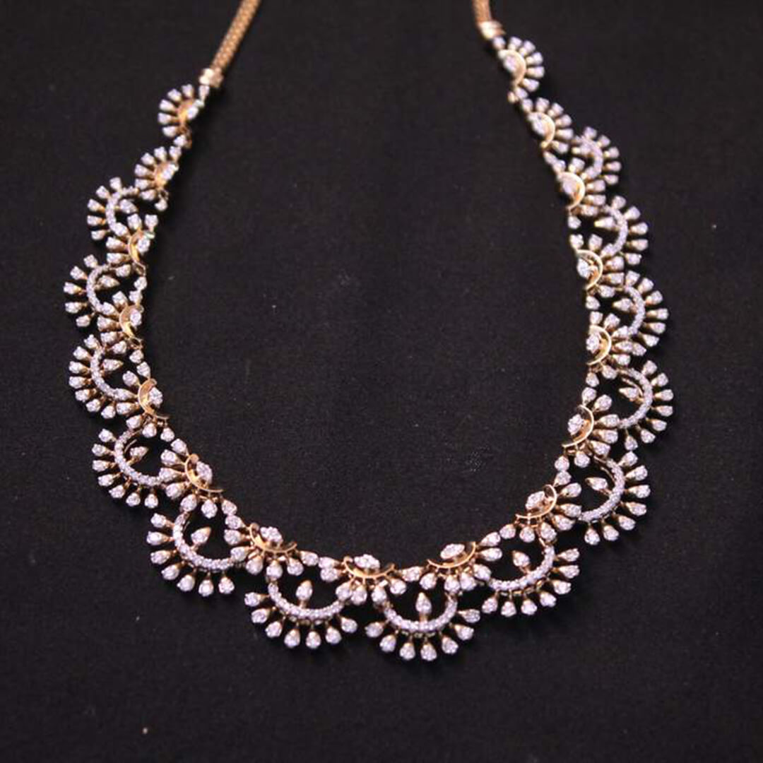 Nina Cluster Diamond Necklace