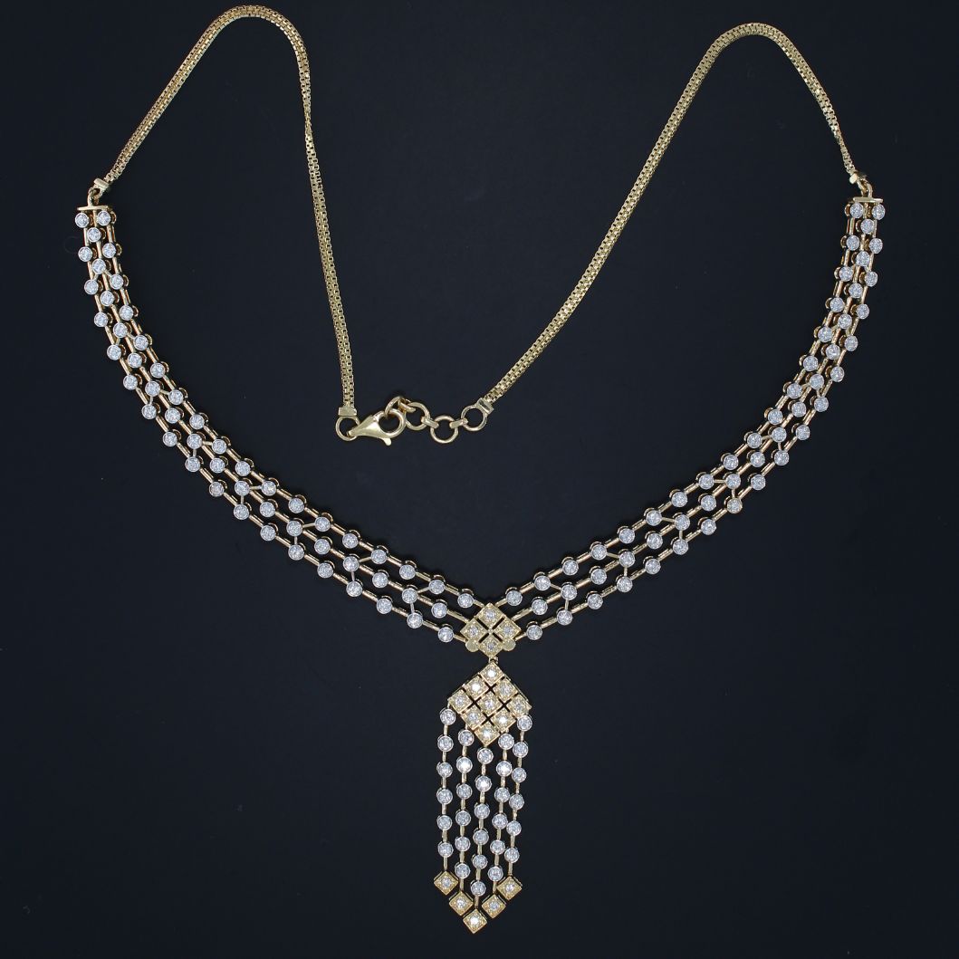 Diamond Necklace For Women with Free Gold Coin