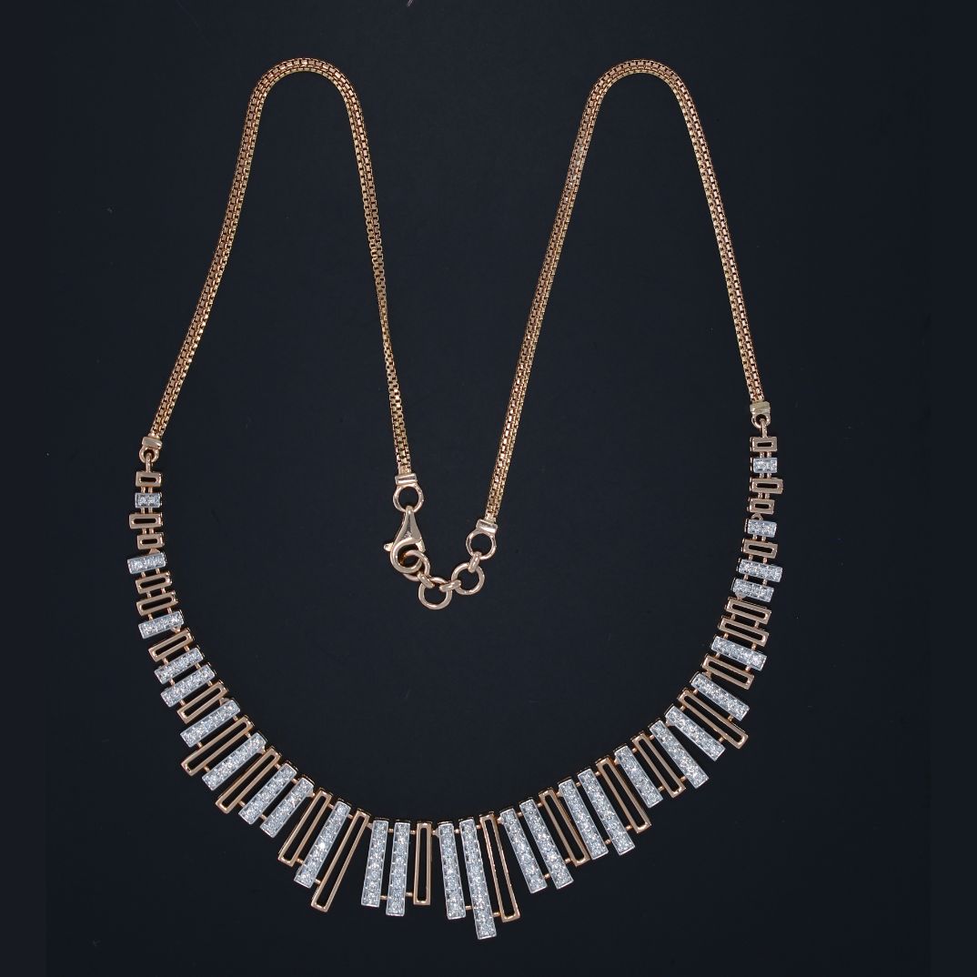 Diamond Necklace  For Women with Free Gold Coin