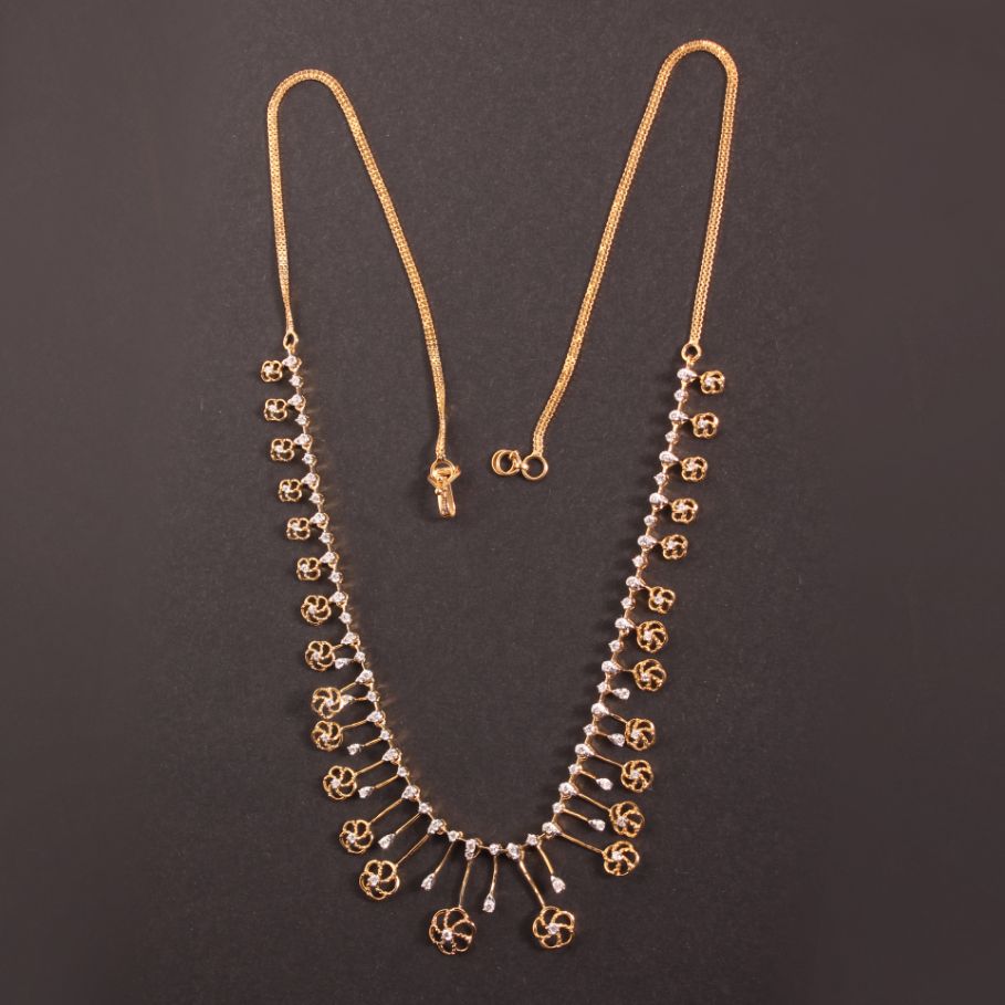 Diamond Necklace For Women with Free Gold Coin