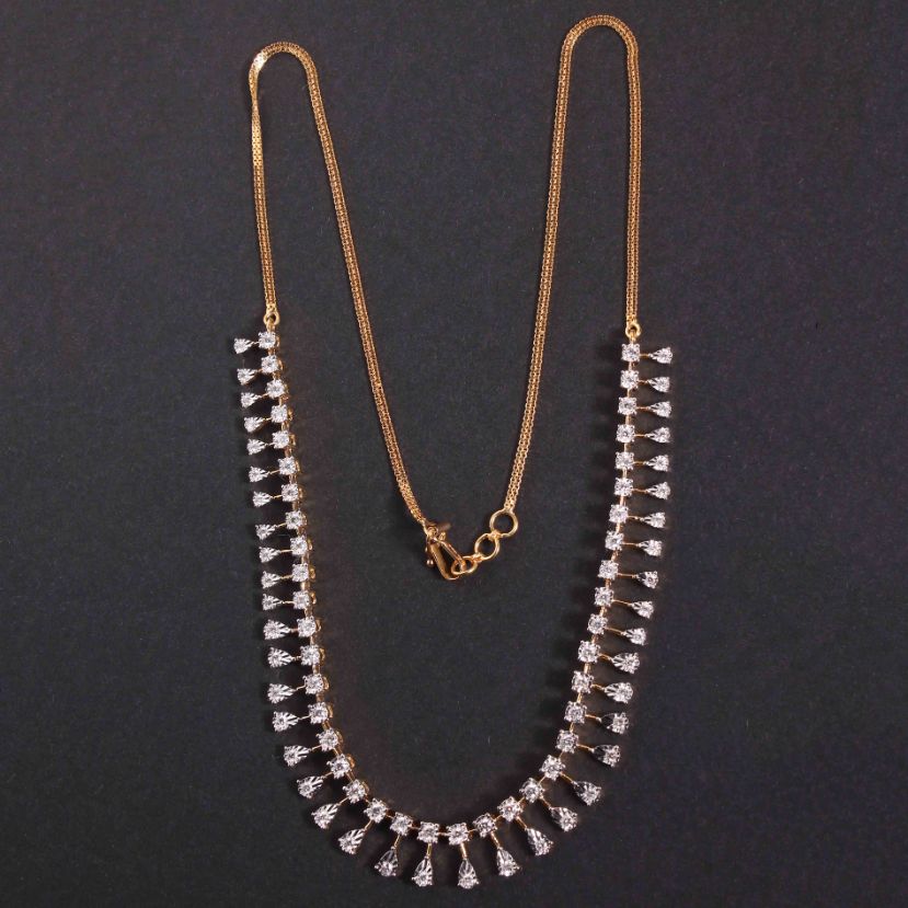 Diamond Necklace For Women with Free Gold Coin