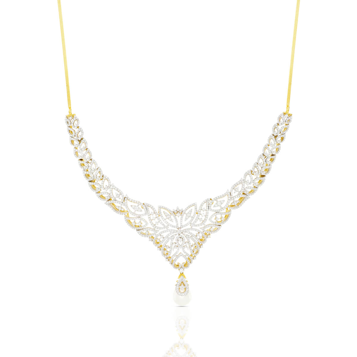 Diamond Necklace with Free Gold Coin