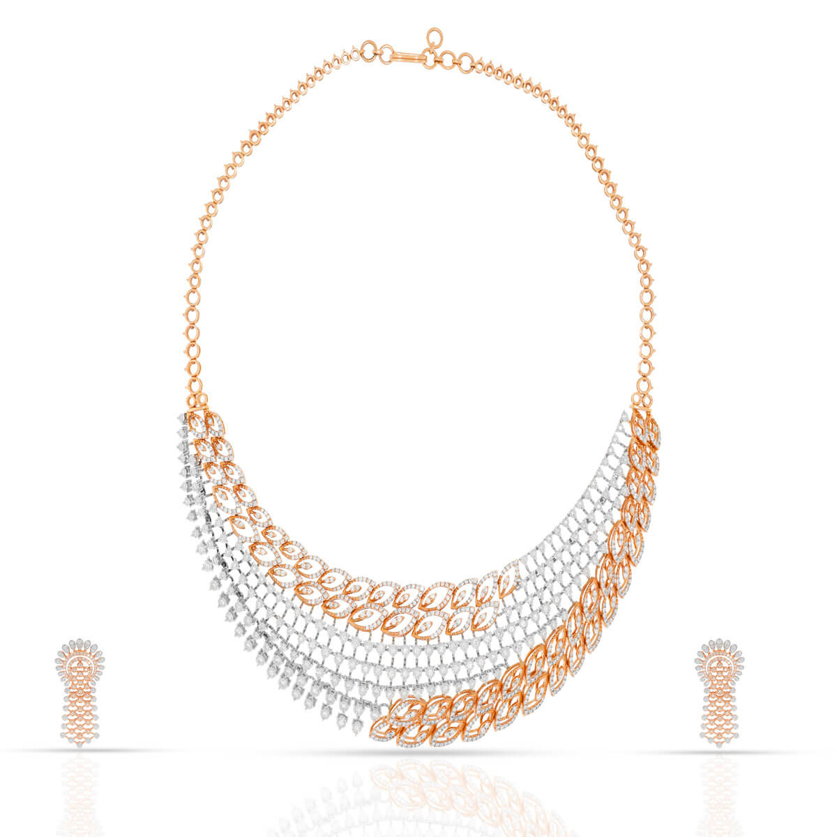 Diamond Necklace Set with Free Gold Coin