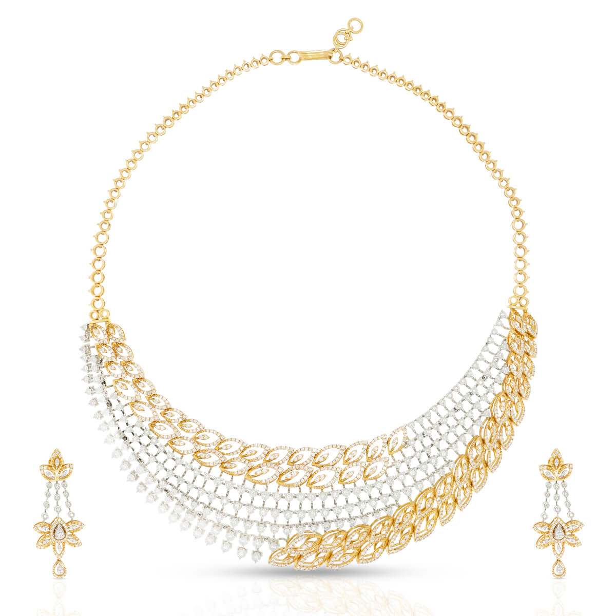 Diamond Necklace Set with Free Gold Coin