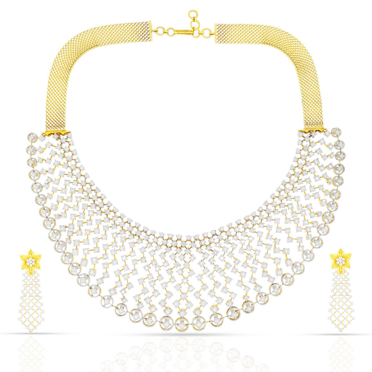 Diamond Necklace Set with Free Gold Coin