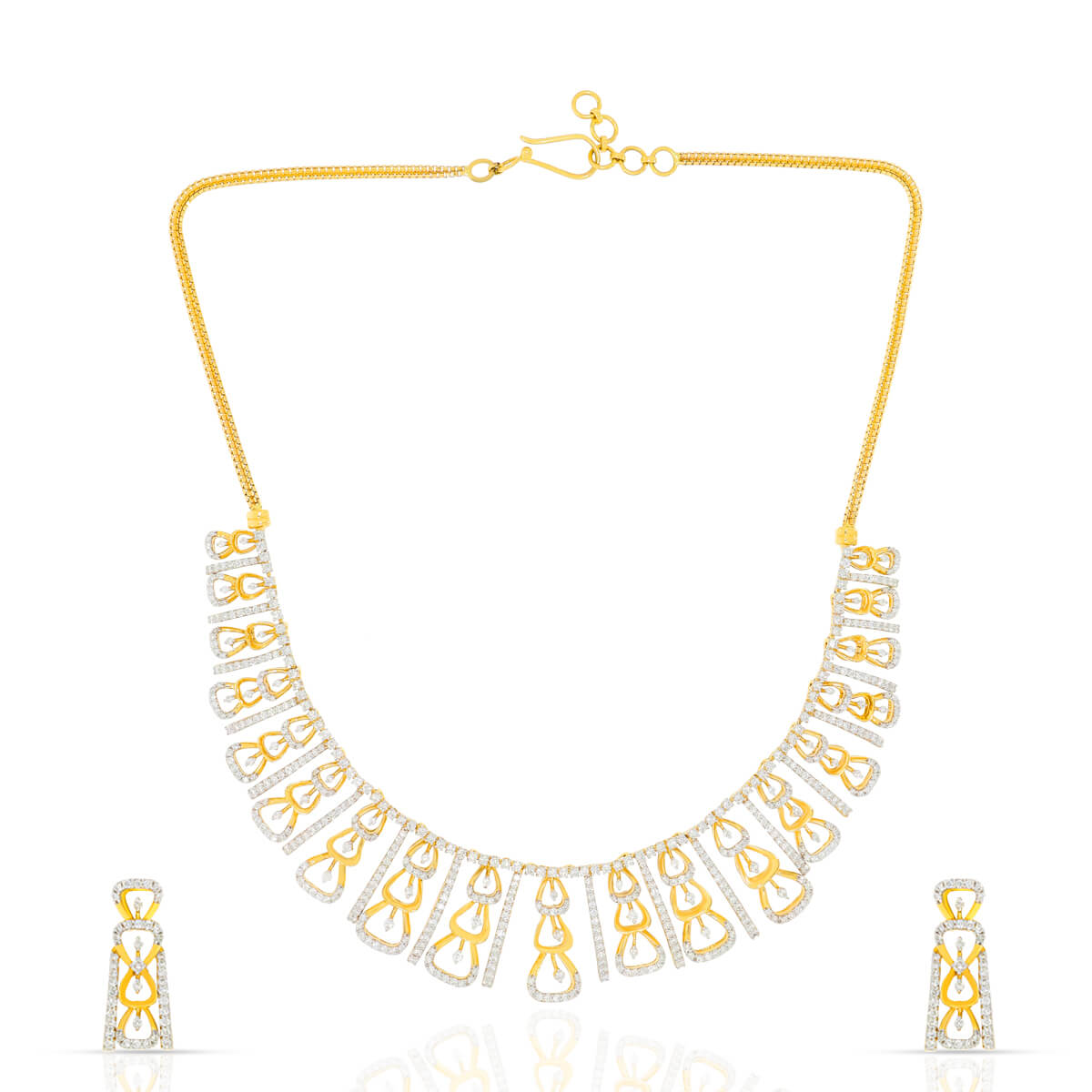 Diamond Necklace Set with Free Gold Coin