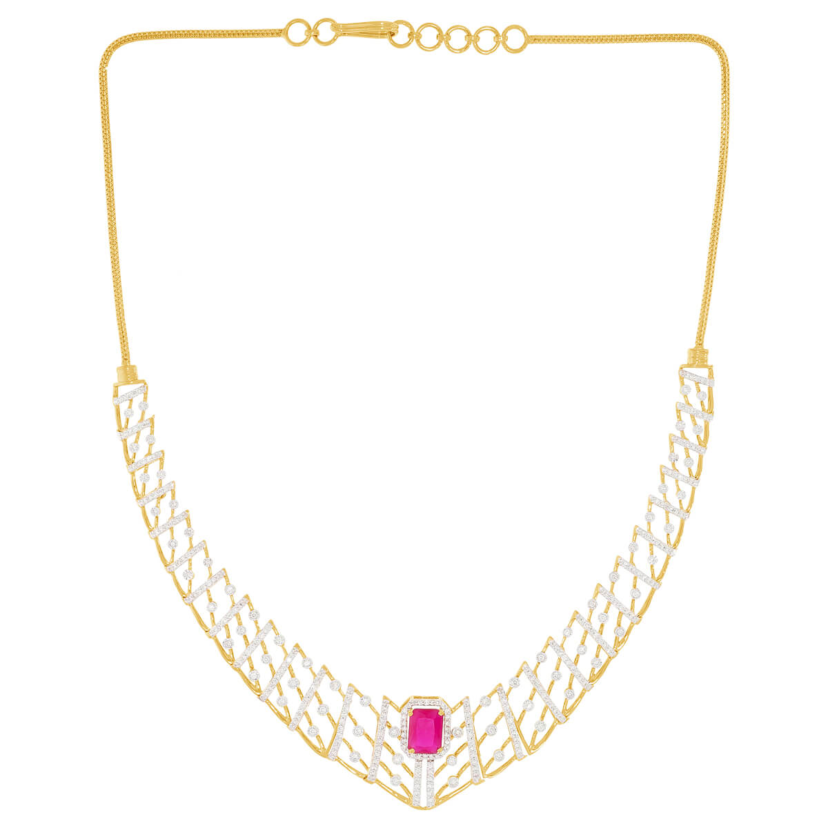 Diamond Necklace with Free Gold Coin