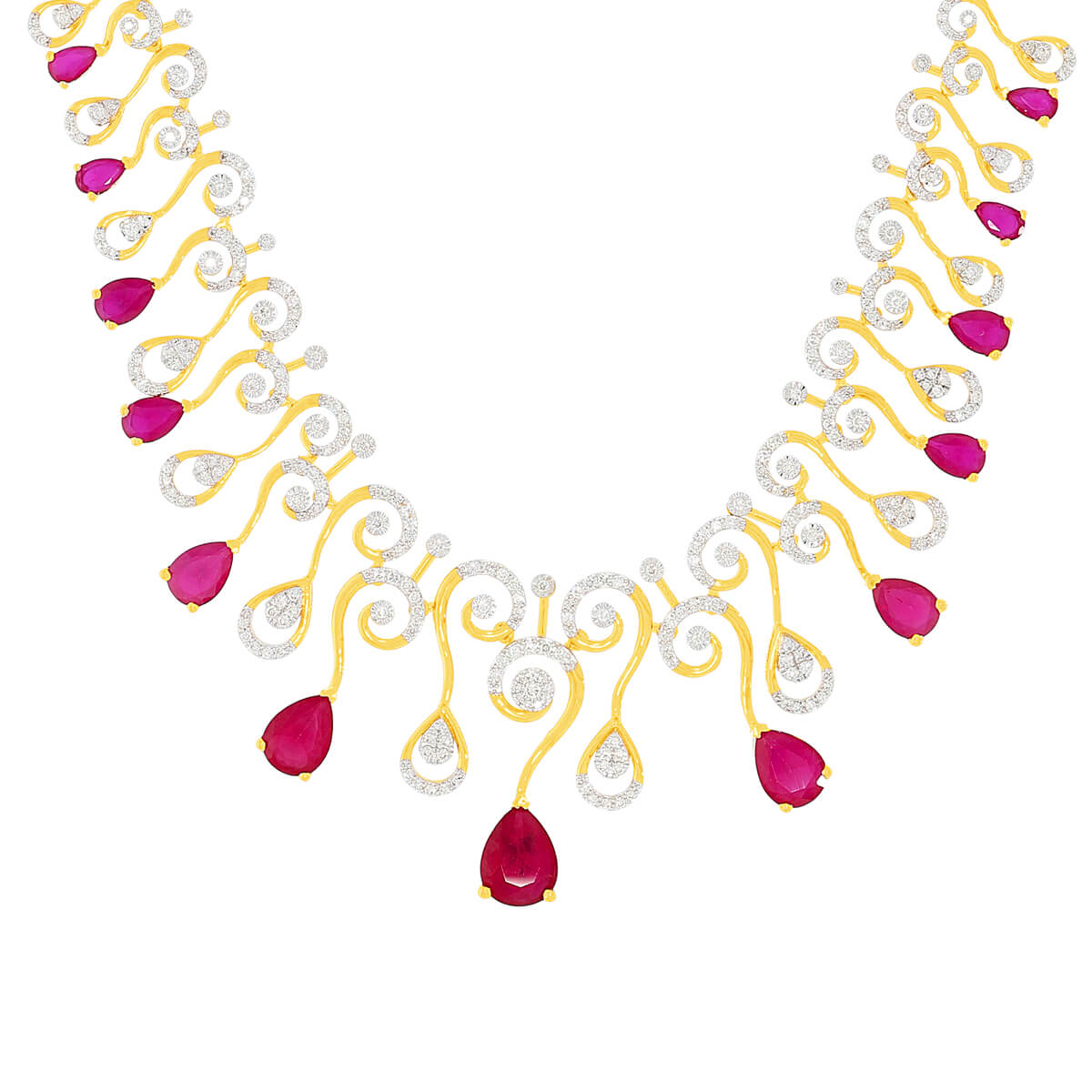 Red Queens Diamond Necklace with Free Gold Coin