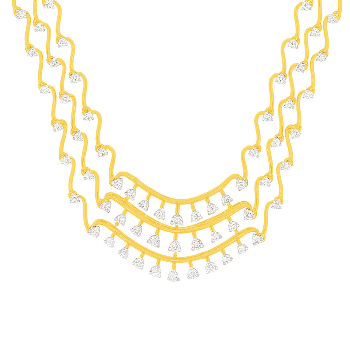 Tavishka Diamond Necklace with Free Gold Coin