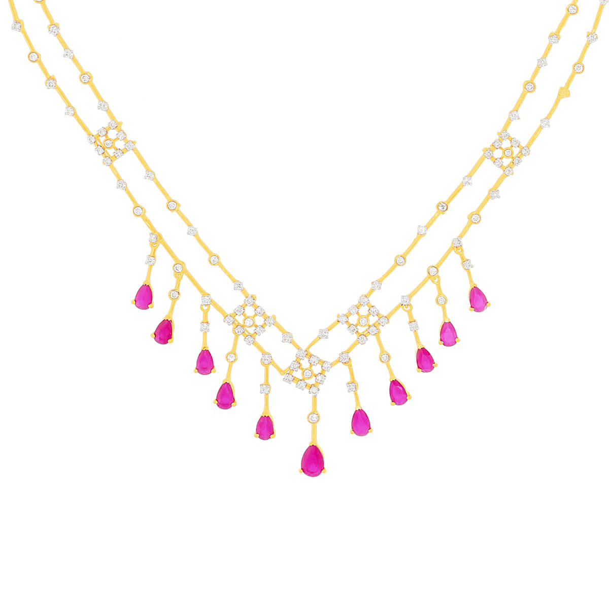 Aurena Diamond Necklace with Free Gold Coin