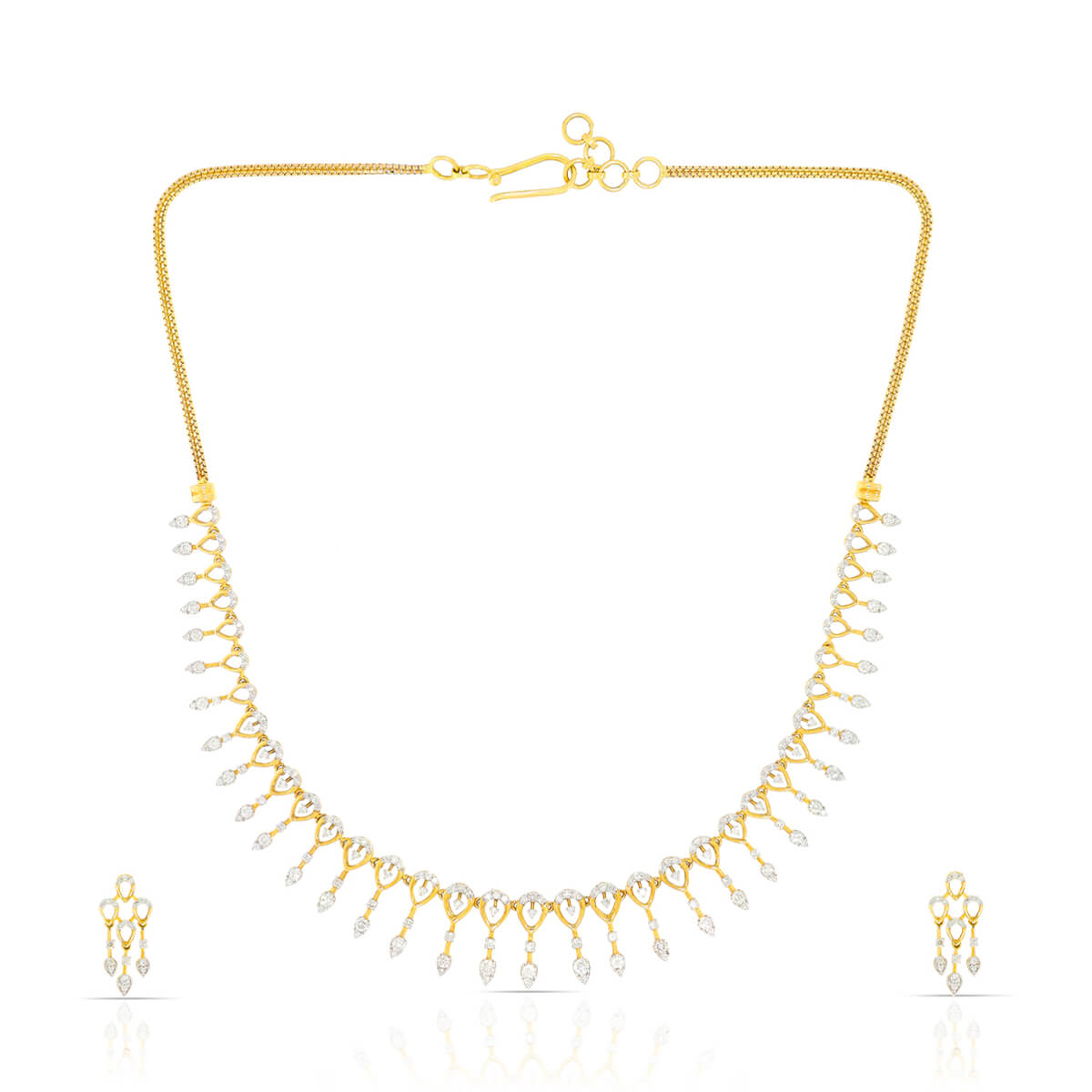 Diamond Necklace Set with Free Gold Coin