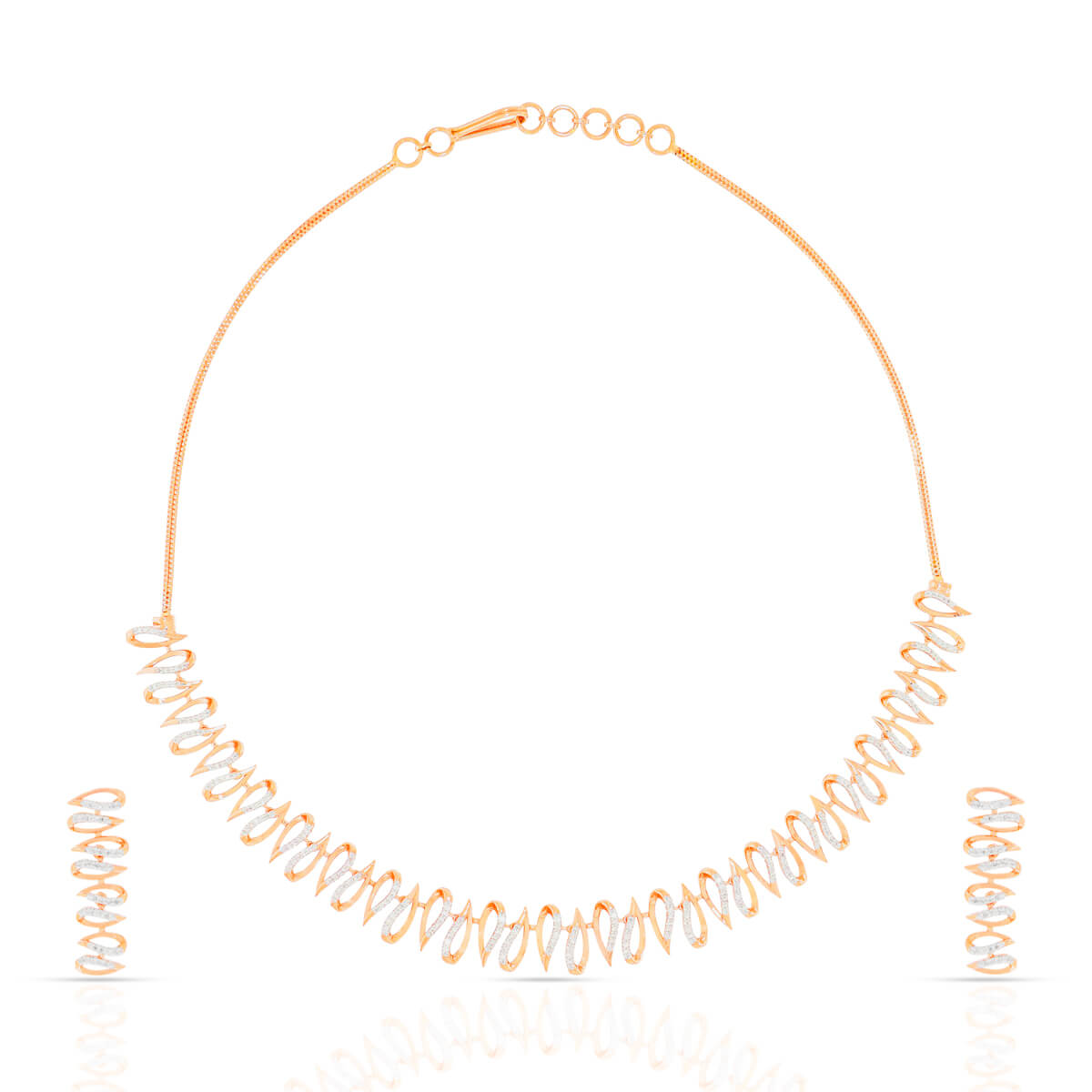 Majestic Dazzle Diamond Necklace Set