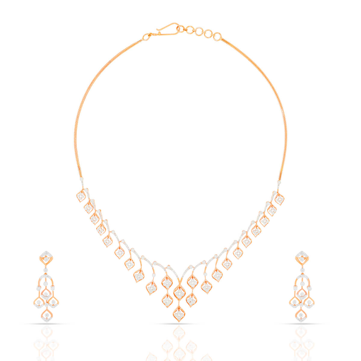 Imperial Spark Diamond Necklace Set with Free Gold Coin