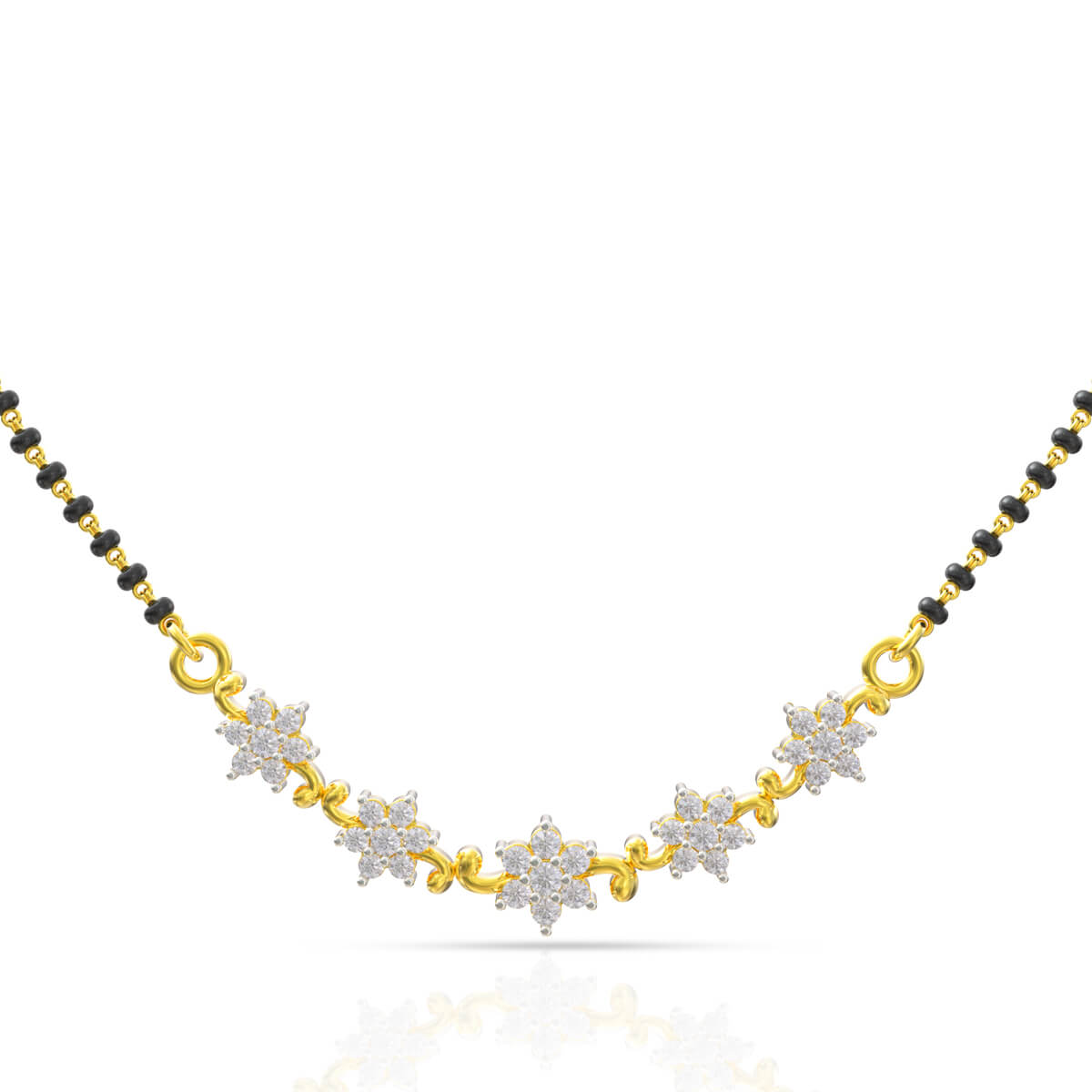 Twinkling Diamond Tanmaniyas with Free Gold Coin