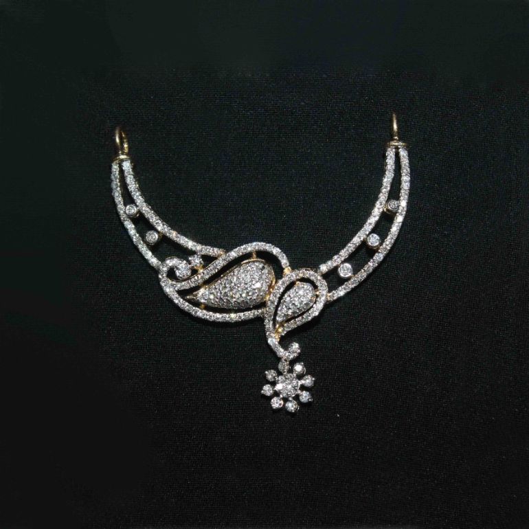 Diamond Pendant For Women with Free Gold Coin