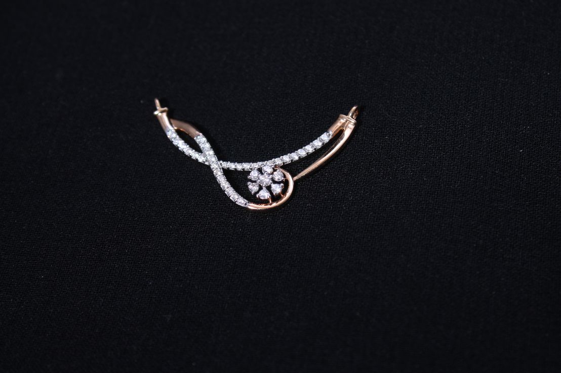 Diamond Pendant  For Women with Free Gold Coin