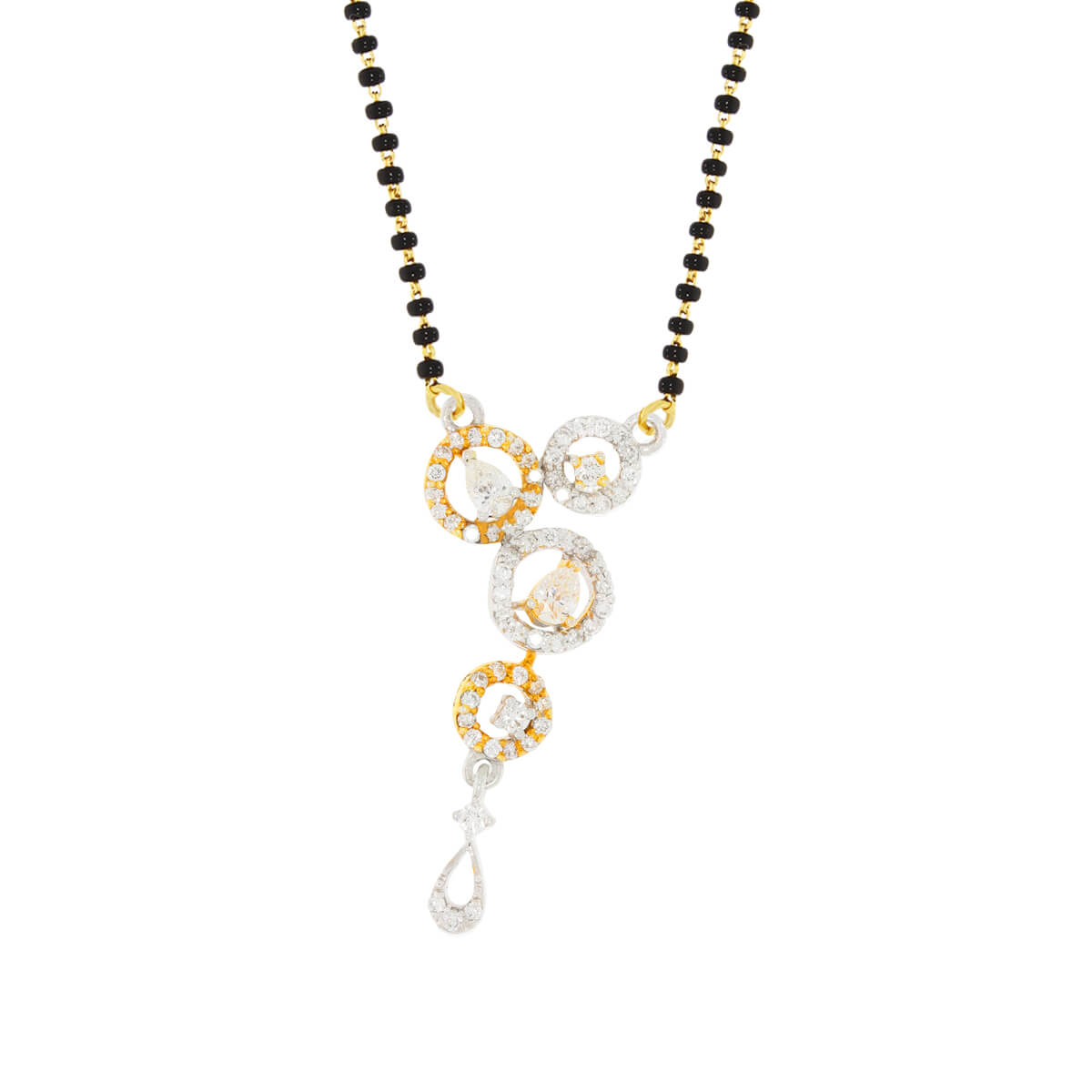 Jiana Diamond Mangalsutra Pendant with Free Gold Coin