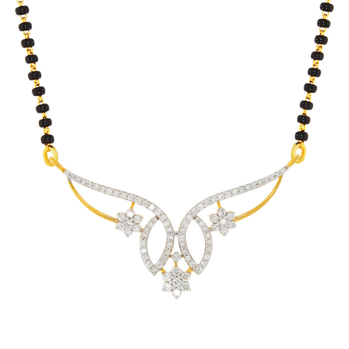 Tania Diamond Mangalsutra Pendant with Free Gold Coin