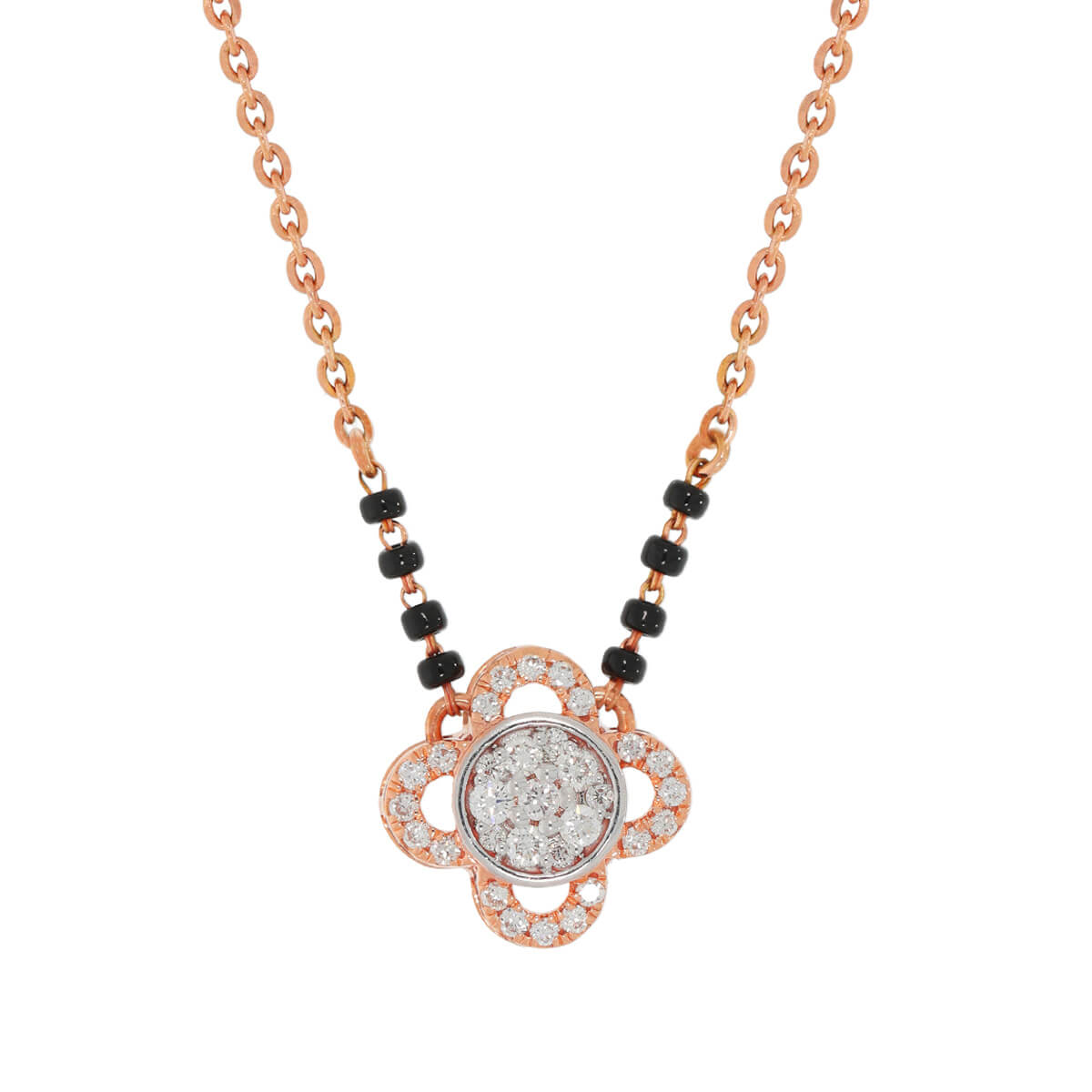 Carpel Diamond Mangalsutra with Free Gold Coin