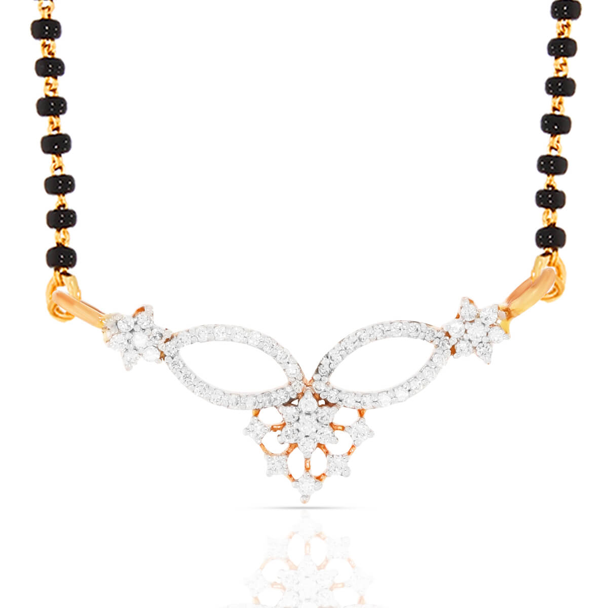 Rose Gold Radiance Diamond Mangalsutra Pendant